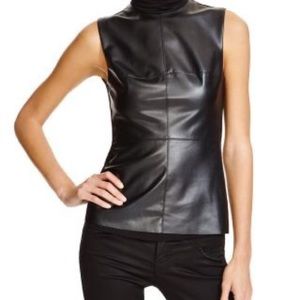 Bailey44 Faux Leather Top